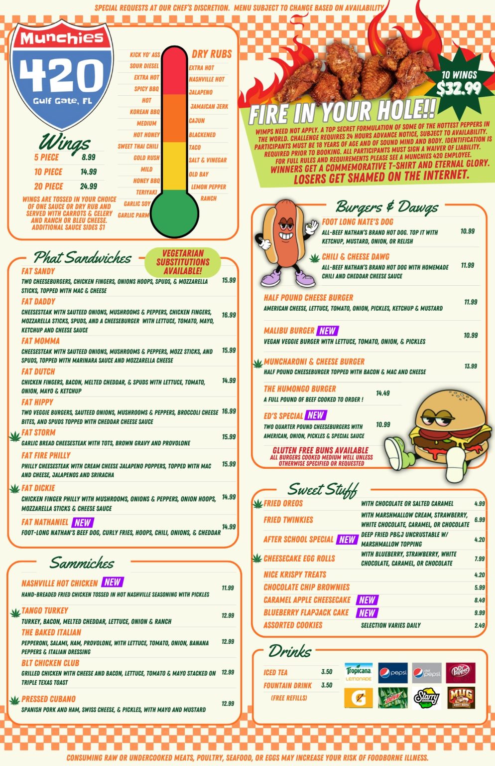 Menu - Munchies 420 Cafe